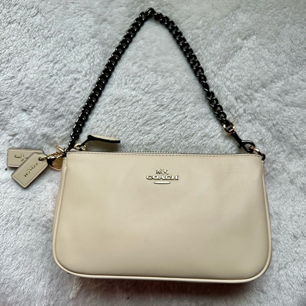 Coach x Selena Gomez (LIMITED EDITION - RARE FIND) Cream Large Wristlet